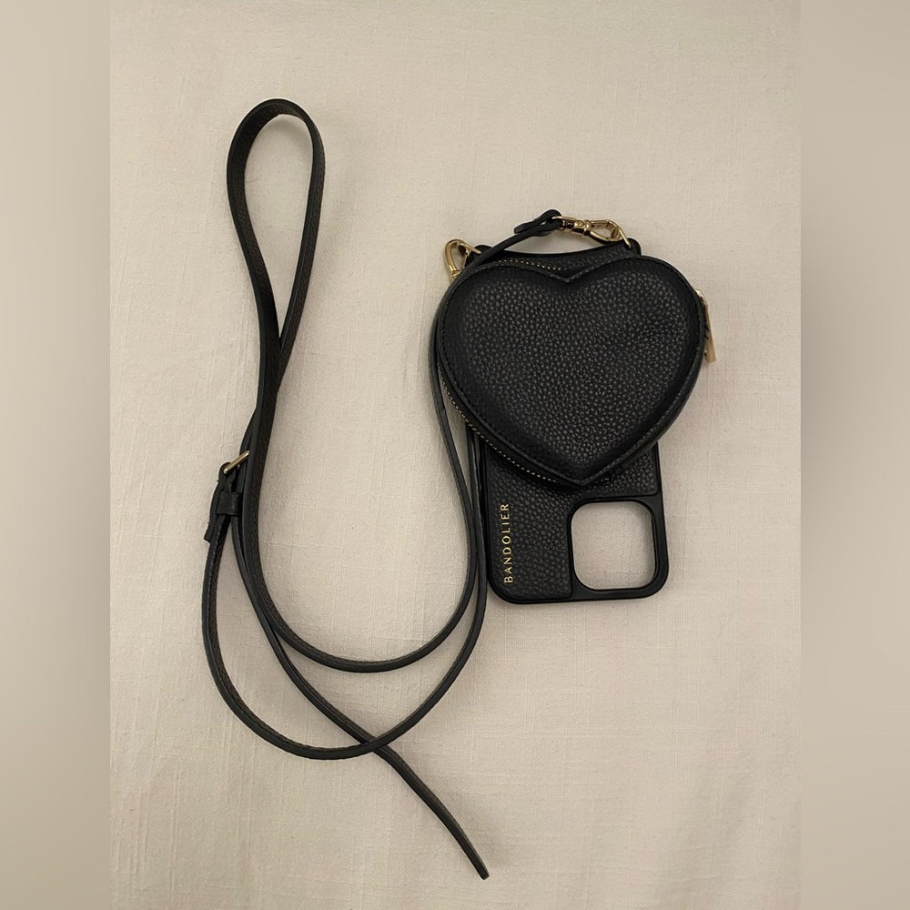 Bandolier WILLA Crossbody Phone Case in Black/Gold
